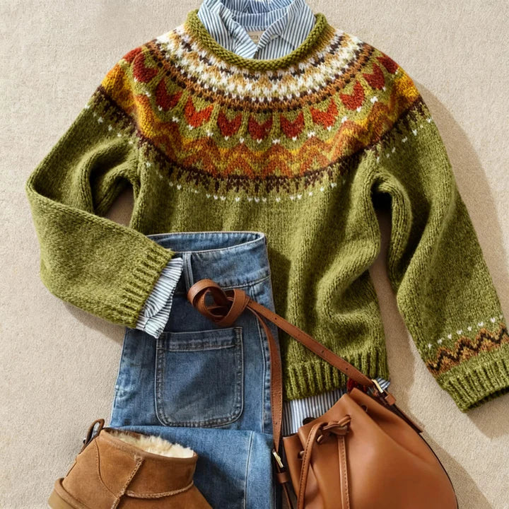Jasmine™ | Pull en Tricot Vintage Classique