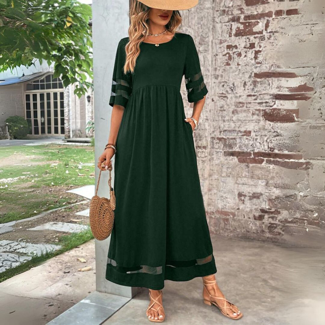 Beth | Robe Midi Flatteuse à Tummy-Smoothing