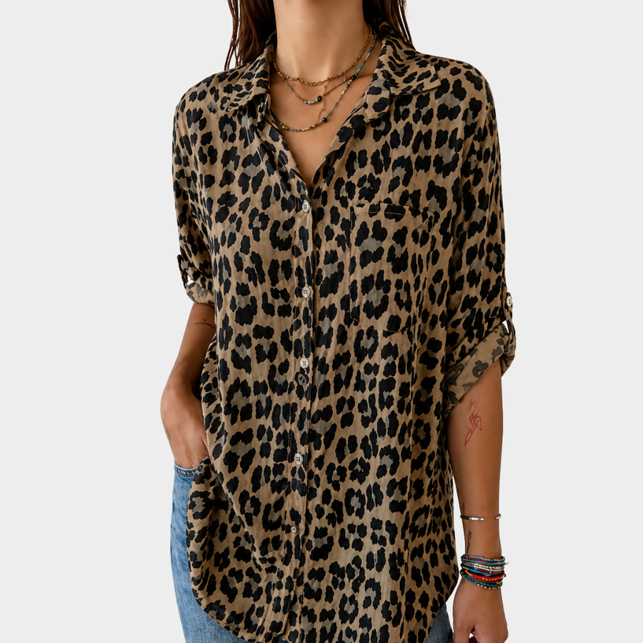 Blouse Décontractée Safari Chic