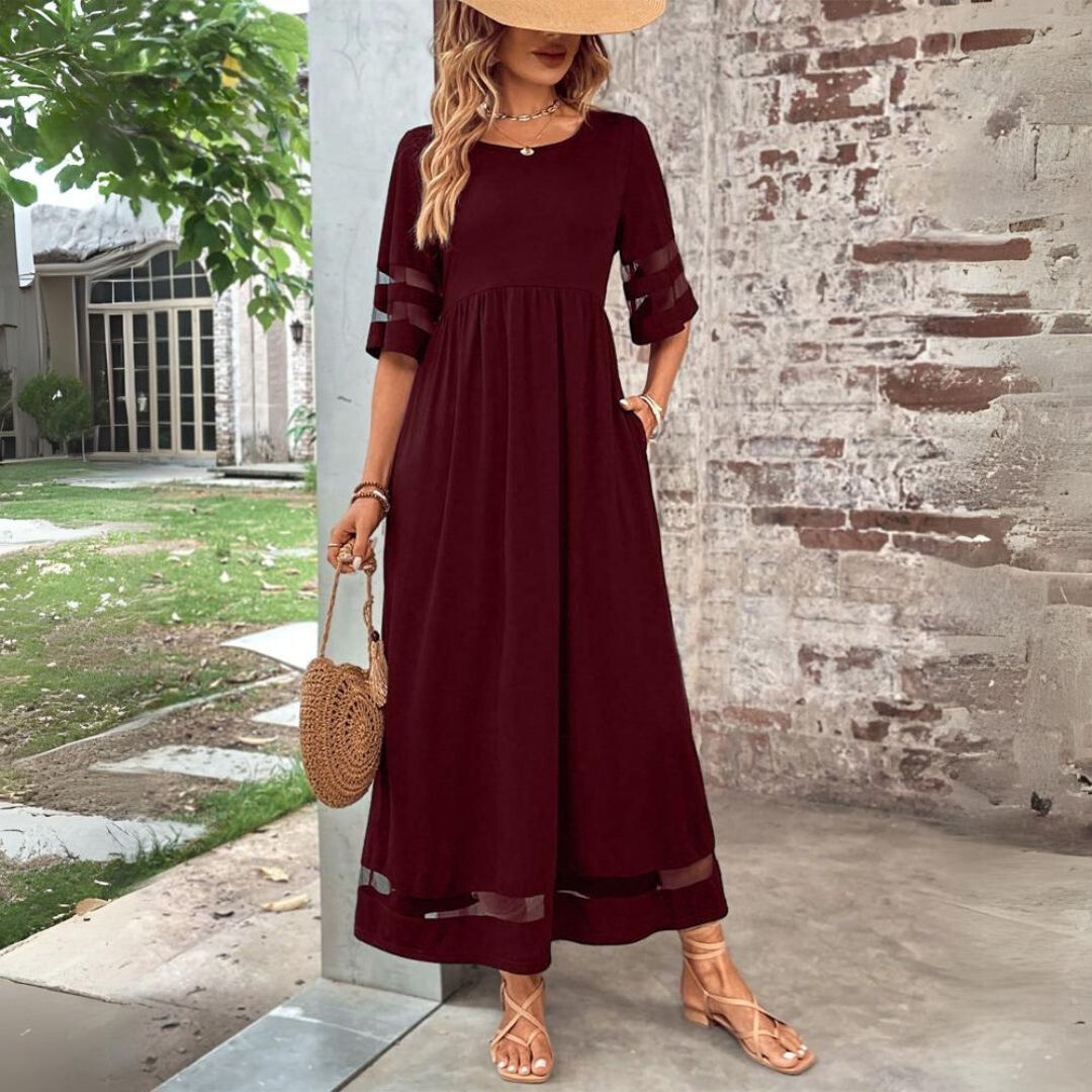 Beth | Robe Midi Flatteuse à Tummy-Smoothing