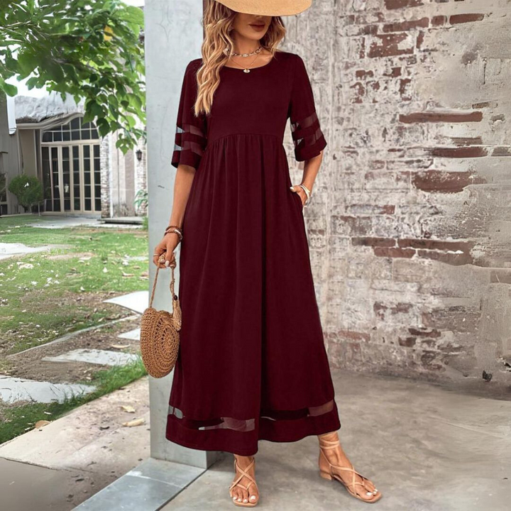 Beth | Robe Midi Flatteuse à Tummy-Smoothing