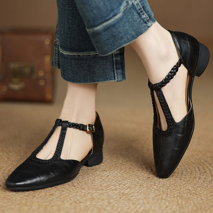 Mary Janes en Cuir Véritable