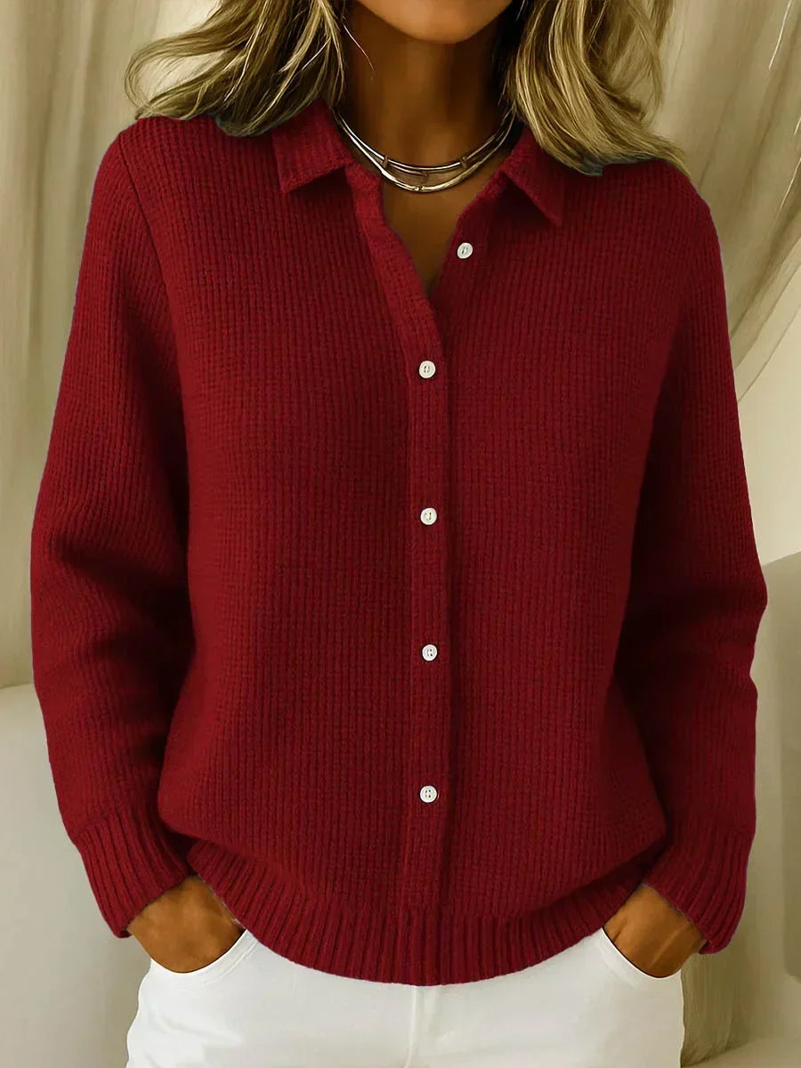 Katrina | Cardigan à Boutons en Tricot Texturé