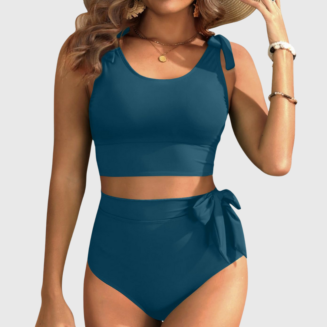 Marianne | Ensemble de Bikini Deux Pièces Taille Haute