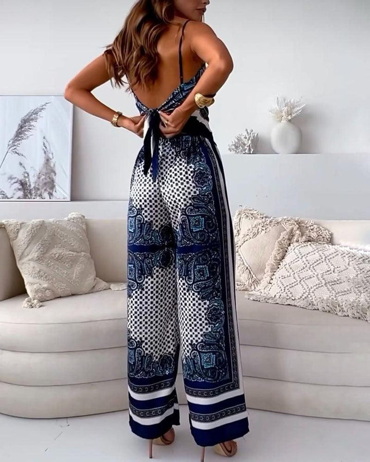 Helen | Ensemble de Vêtement à Lacets et Pantalon Prêt pour les Vacances