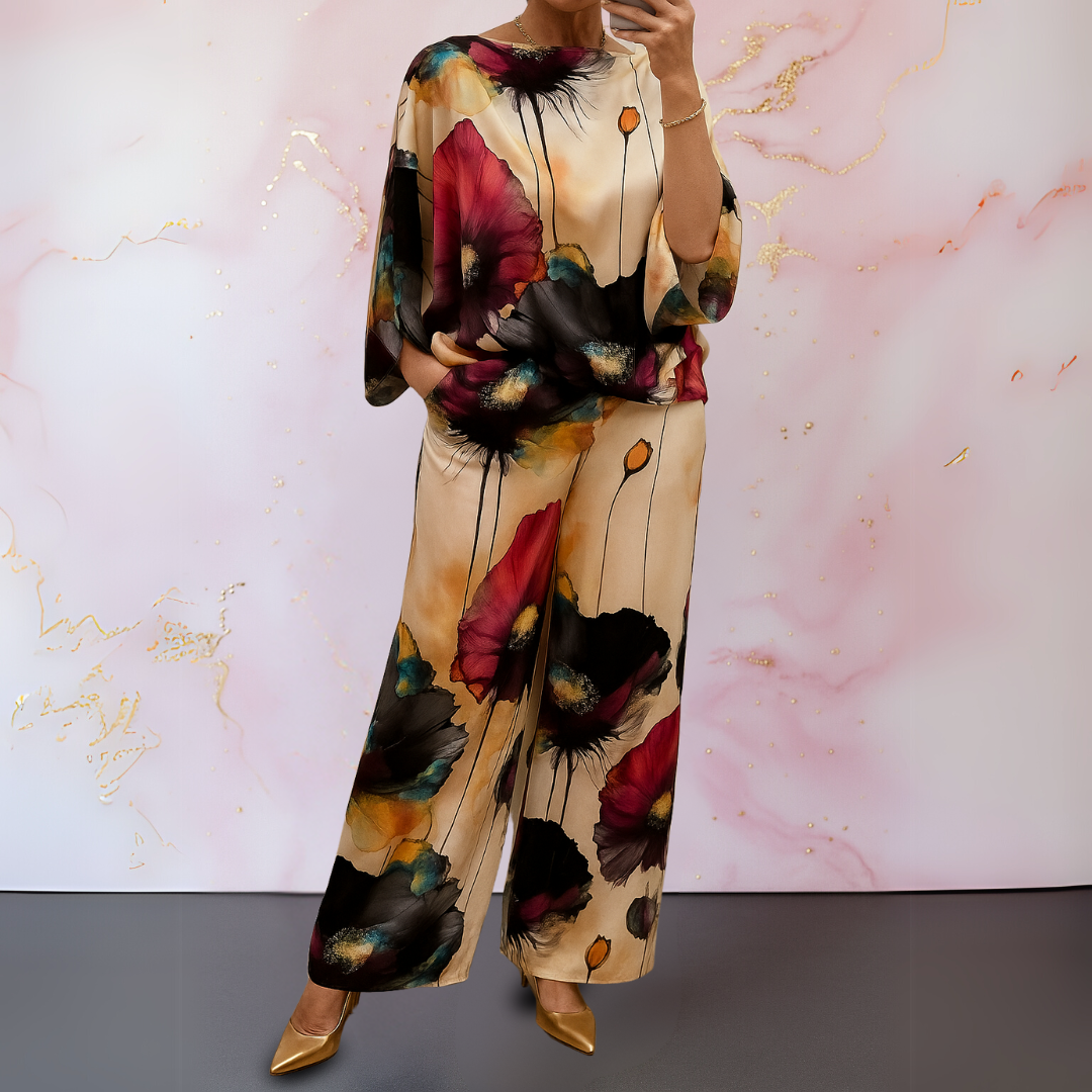 Maelora™ | Ensemble Satin à Deux Pièces pour Femmes