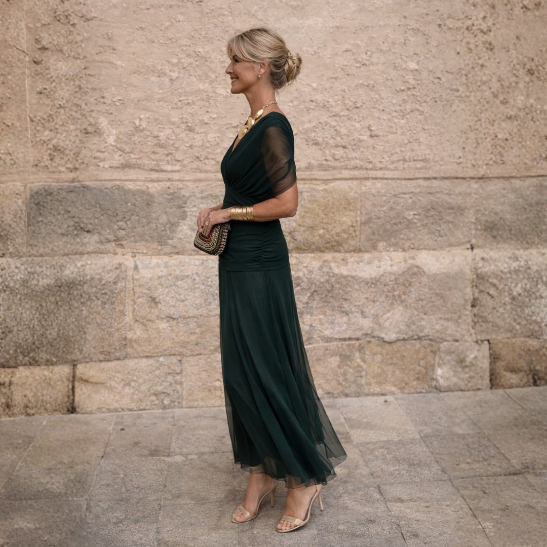 Lydia | Robe Maxi Off-Shoulder
