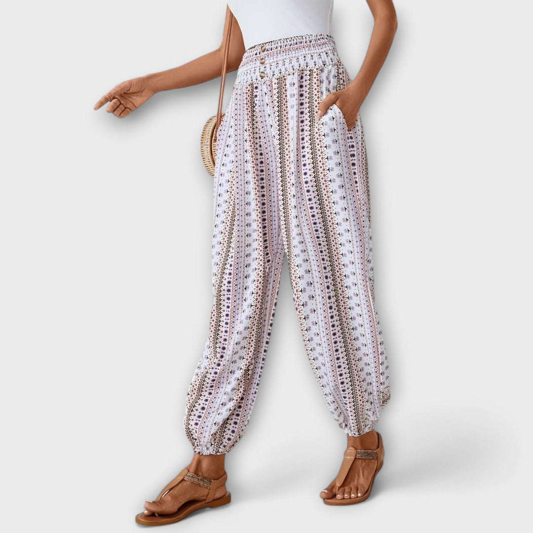 Emily | Pantalons Graphiques Ethniques