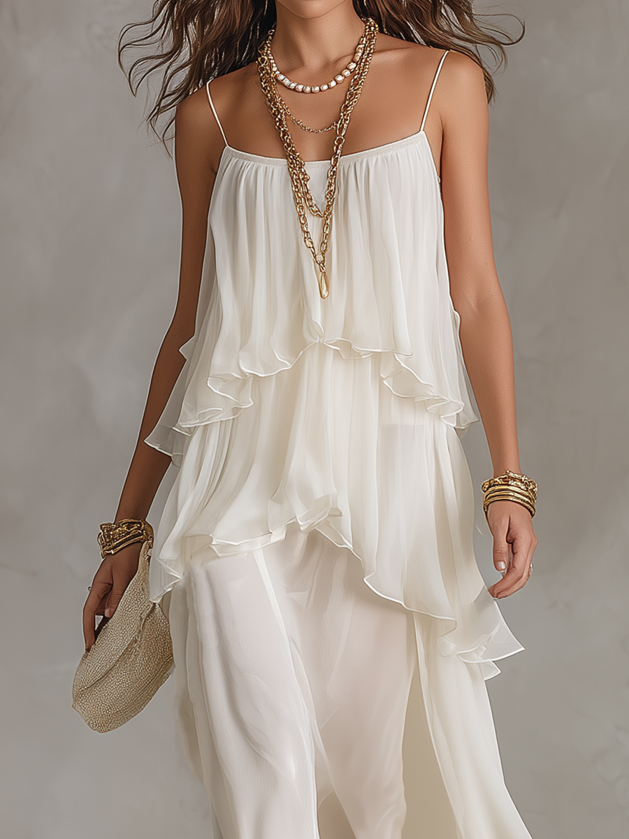 AURELIA | Robe Maxi en Chiffon