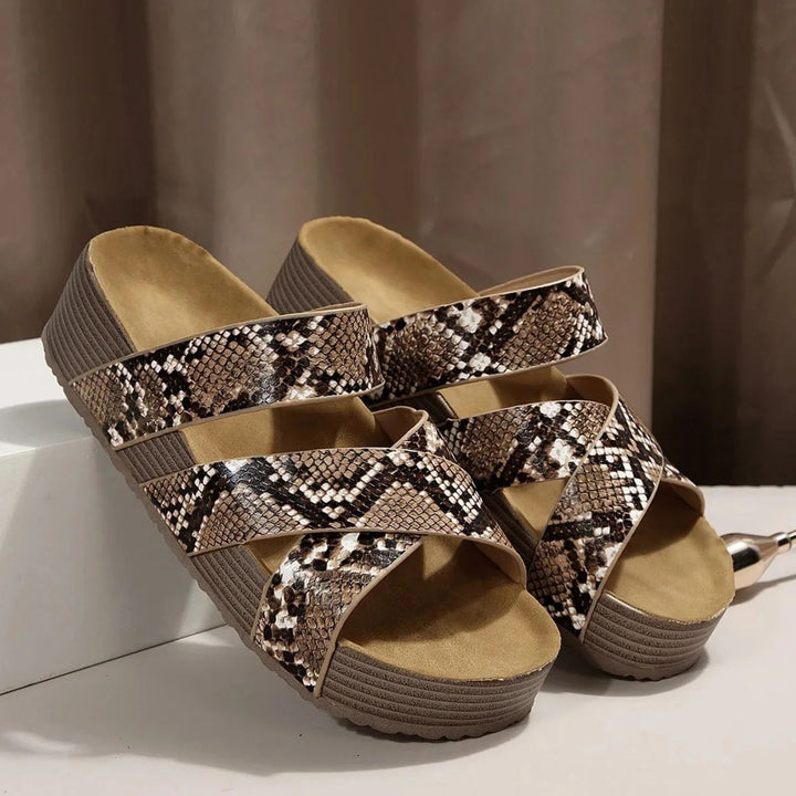 Abigail™ – Sandales Orthopédiques en Cuir avec Sangle