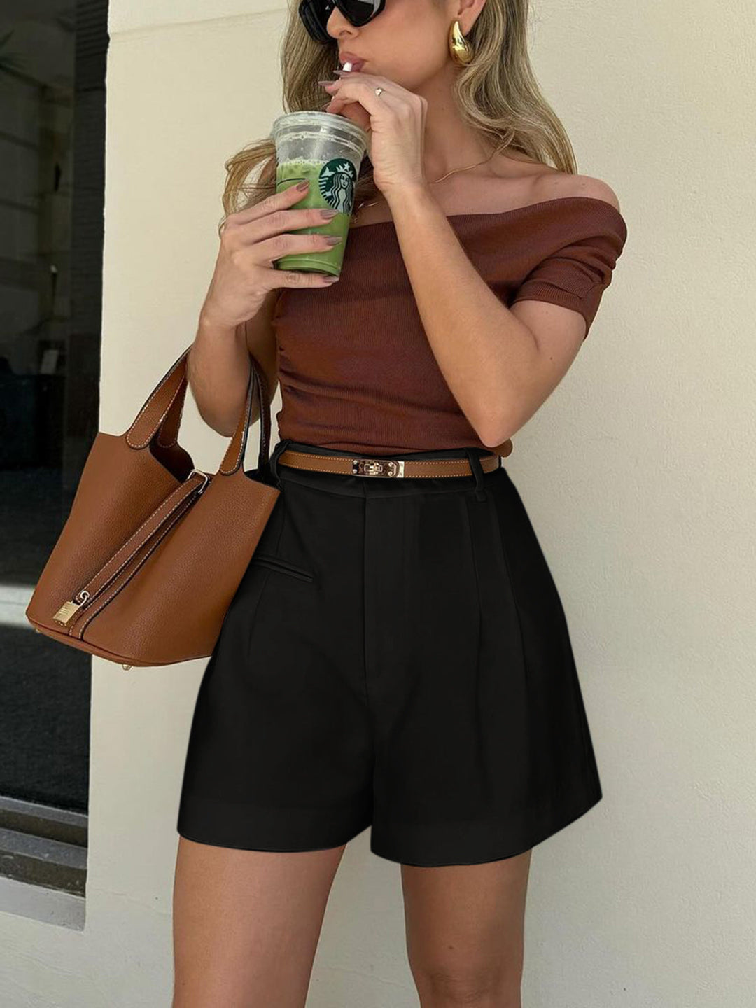 Marloes - Short taille haute élégant