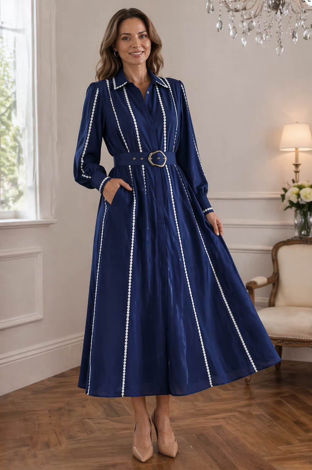 ALEXIA | Robe avec Taille Élégante