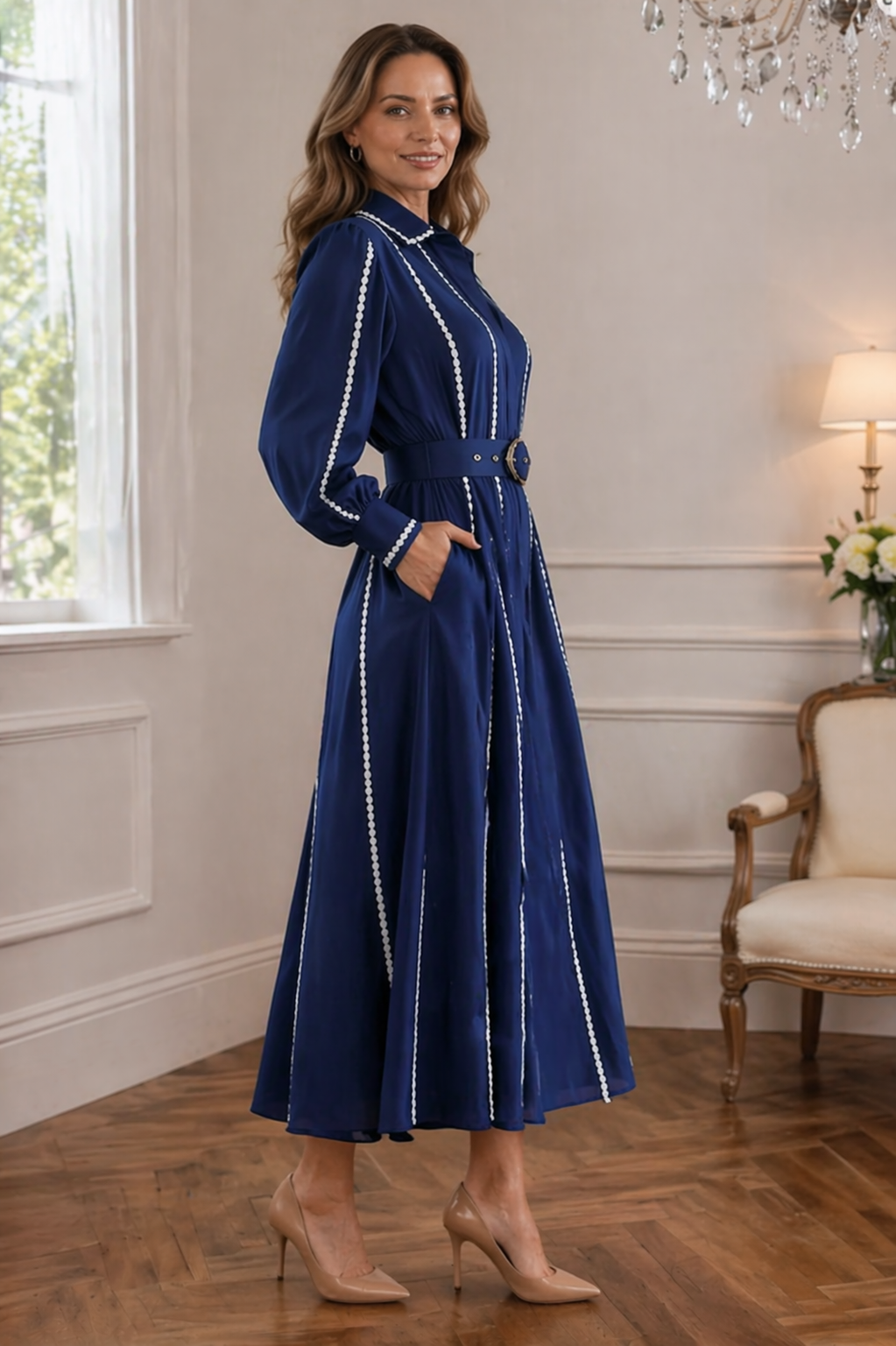 ALEXIA | Robe avec Taille Élégante