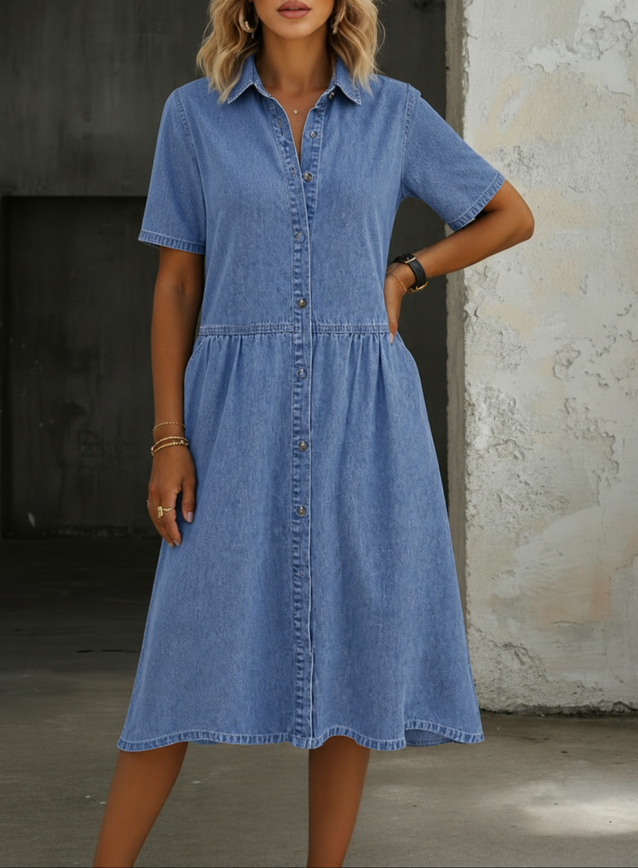 Carol | Robe à Manches Courtes