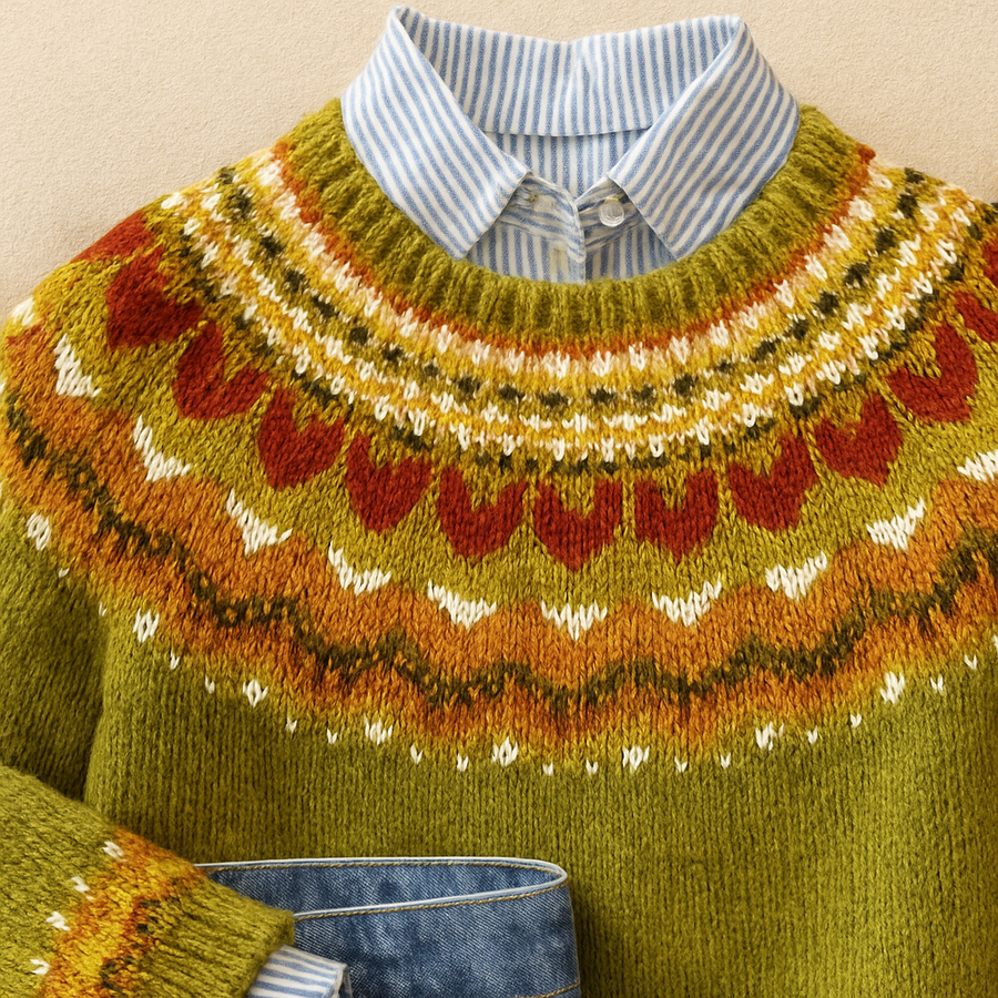 Jasmine™ | Pull en Tricot Vintage Classique