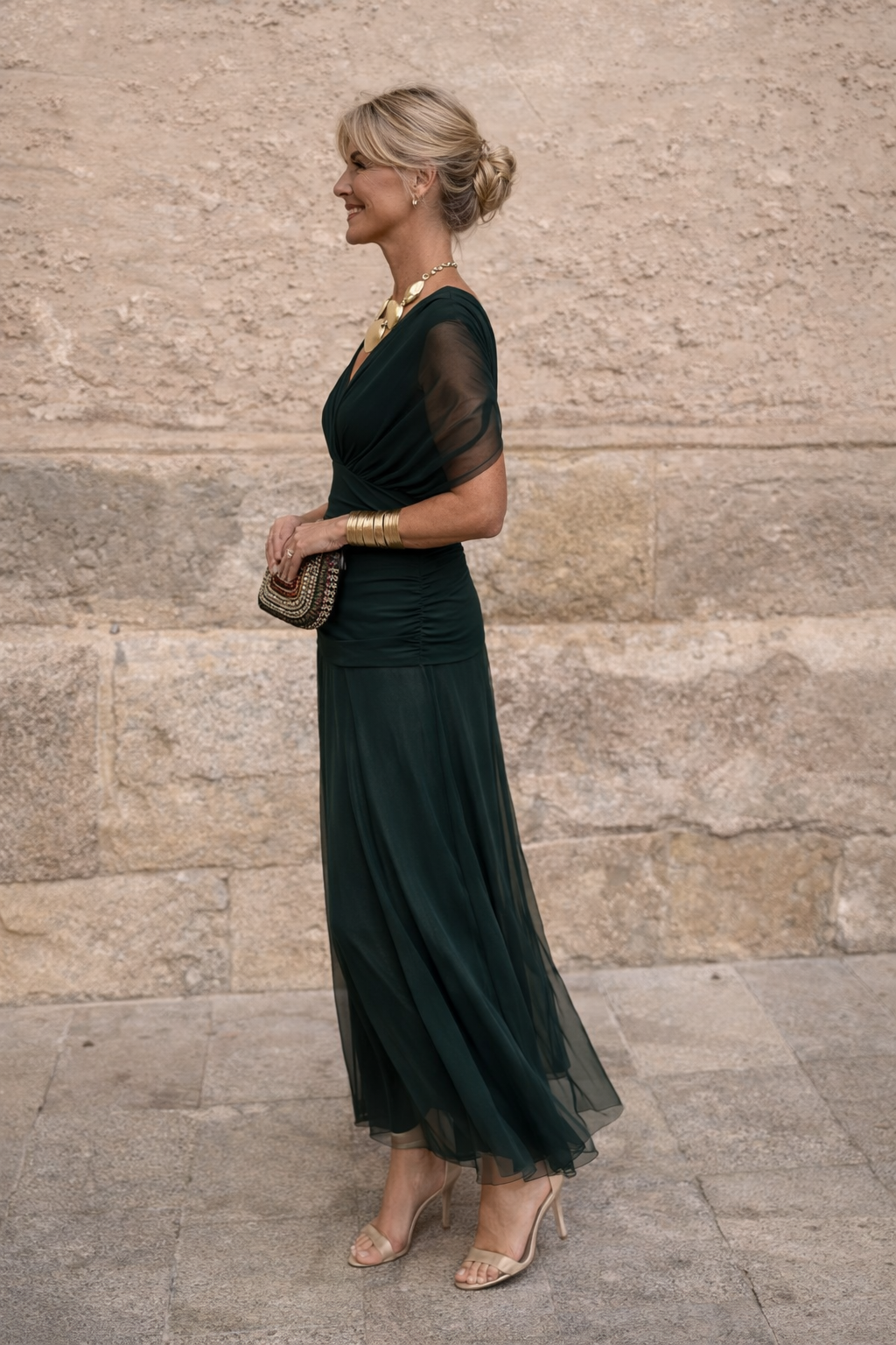 MARELLA | Robe maxi avec décolleté en V
