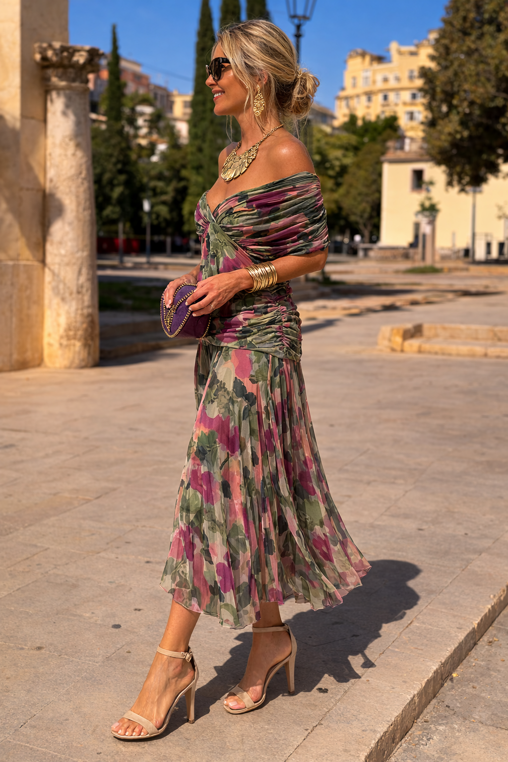 MARELLA | Robe maxi avec décolleté en V