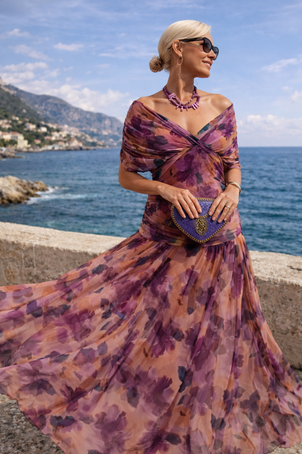 MARELLA | Robe maxi avec décolleté en V