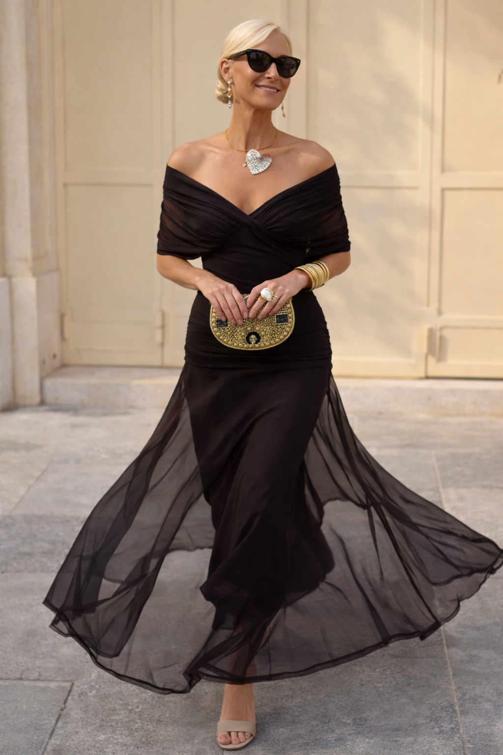 MARELLA | Robe maxi avec décolleté en V