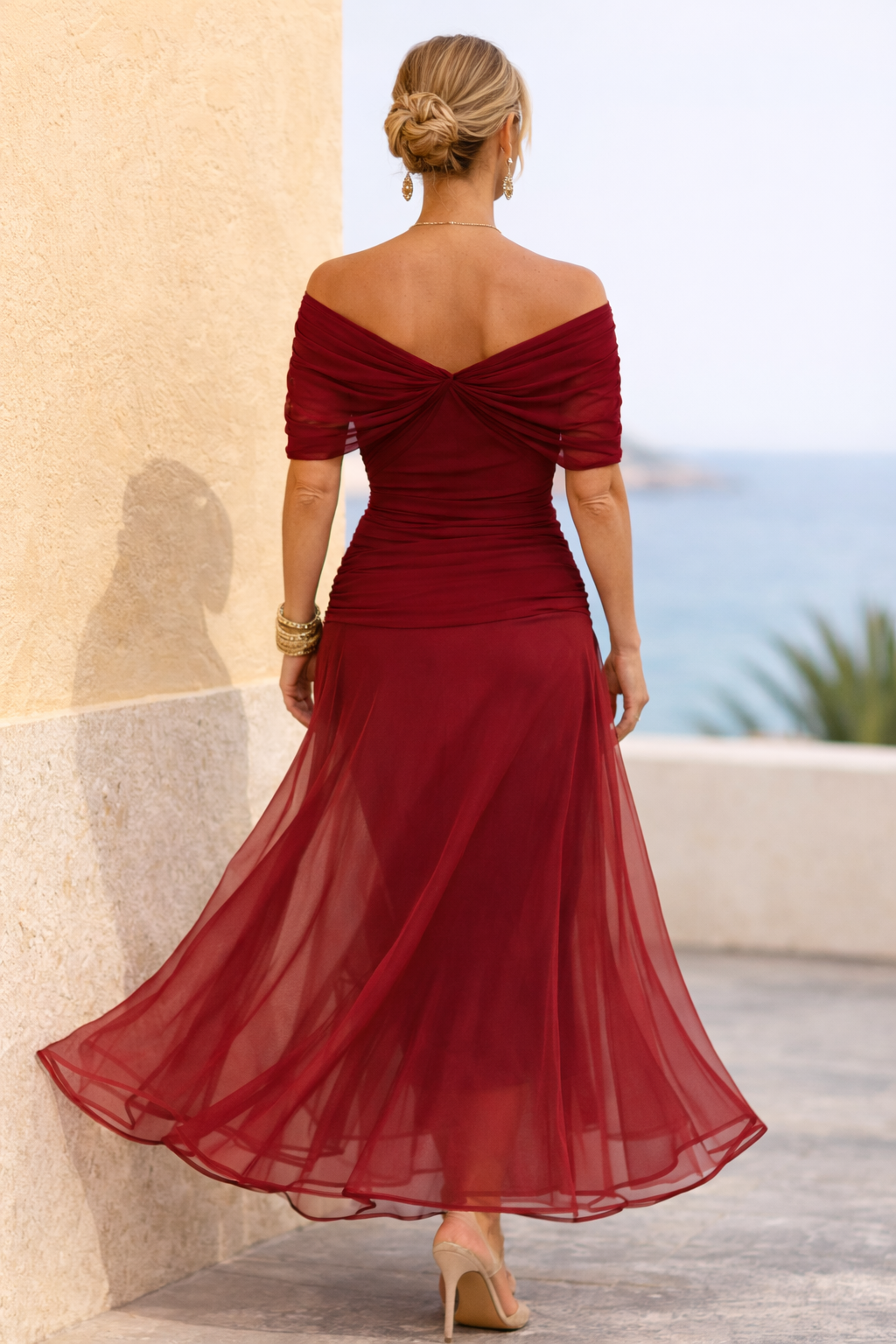 MARELLA | Robe maxi avec décolleté en V