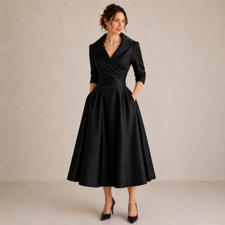 ALICIA | Robe Midi Élégante