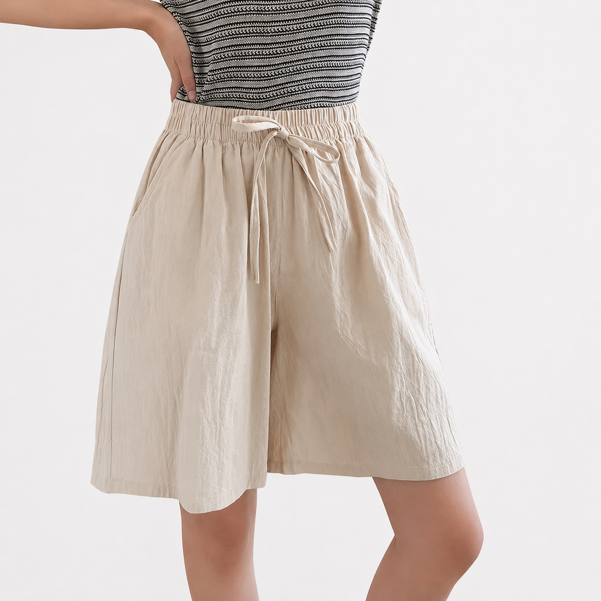Linda - Pantalon d'été en lin large
