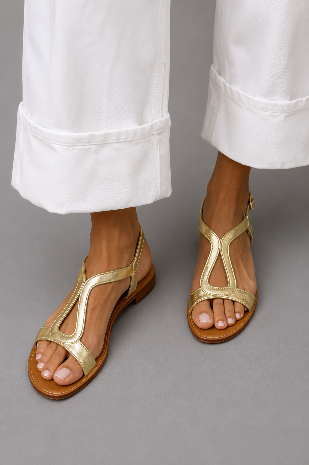 Jenny | Sandales Plates à Brides Élégantes