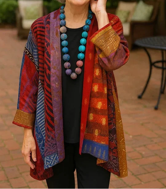 Astrid | Cardigan Kimono Imprimé Bohème