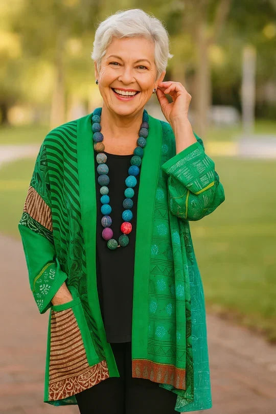 Astrid | Cardigan Kimono Imprimé Bohème