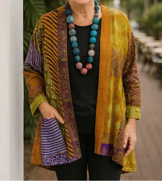Astrid | Cardigan Kimono Imprimé Bohème