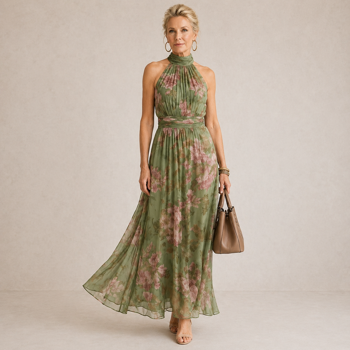 MIRELY | Robe Midi à Bretelles Marsciato