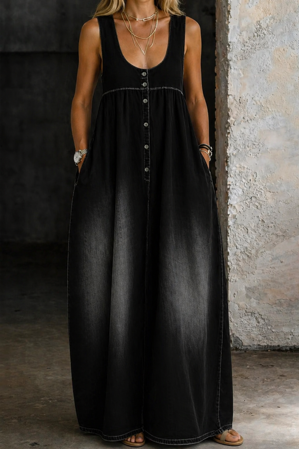 Veronica | Robe-Veste en Jean Ample
