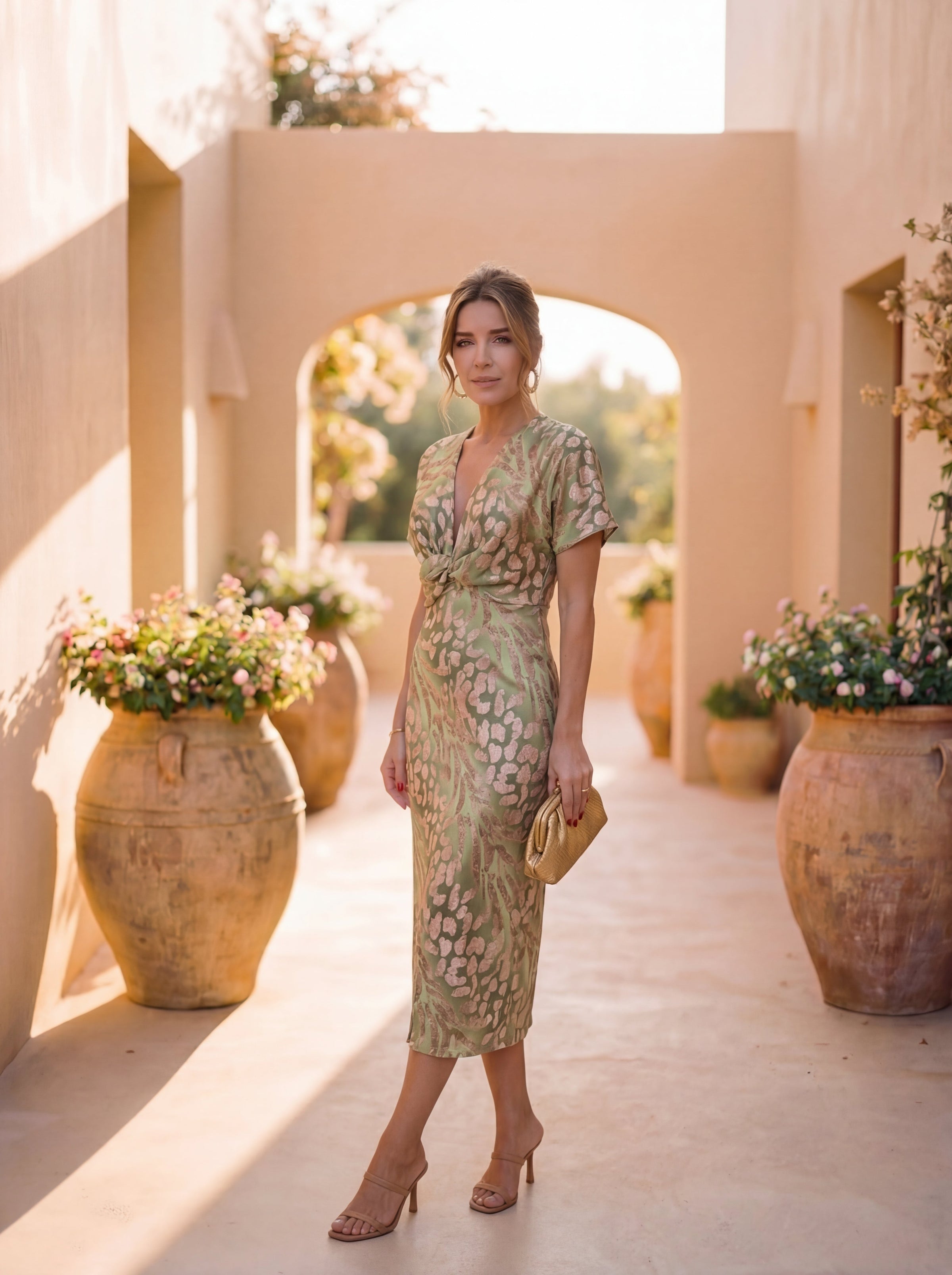 Robe Midi Cuivre | Robe d'été pour femmes