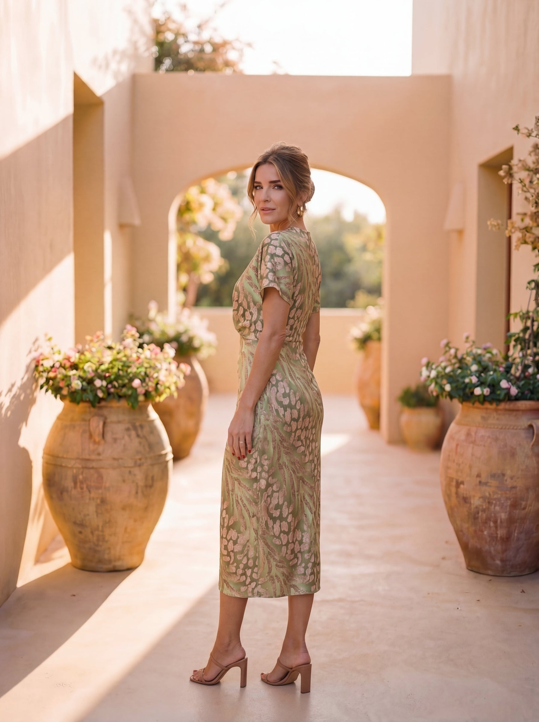 Robe Midi Cuivre | Robe d'été pour femmes