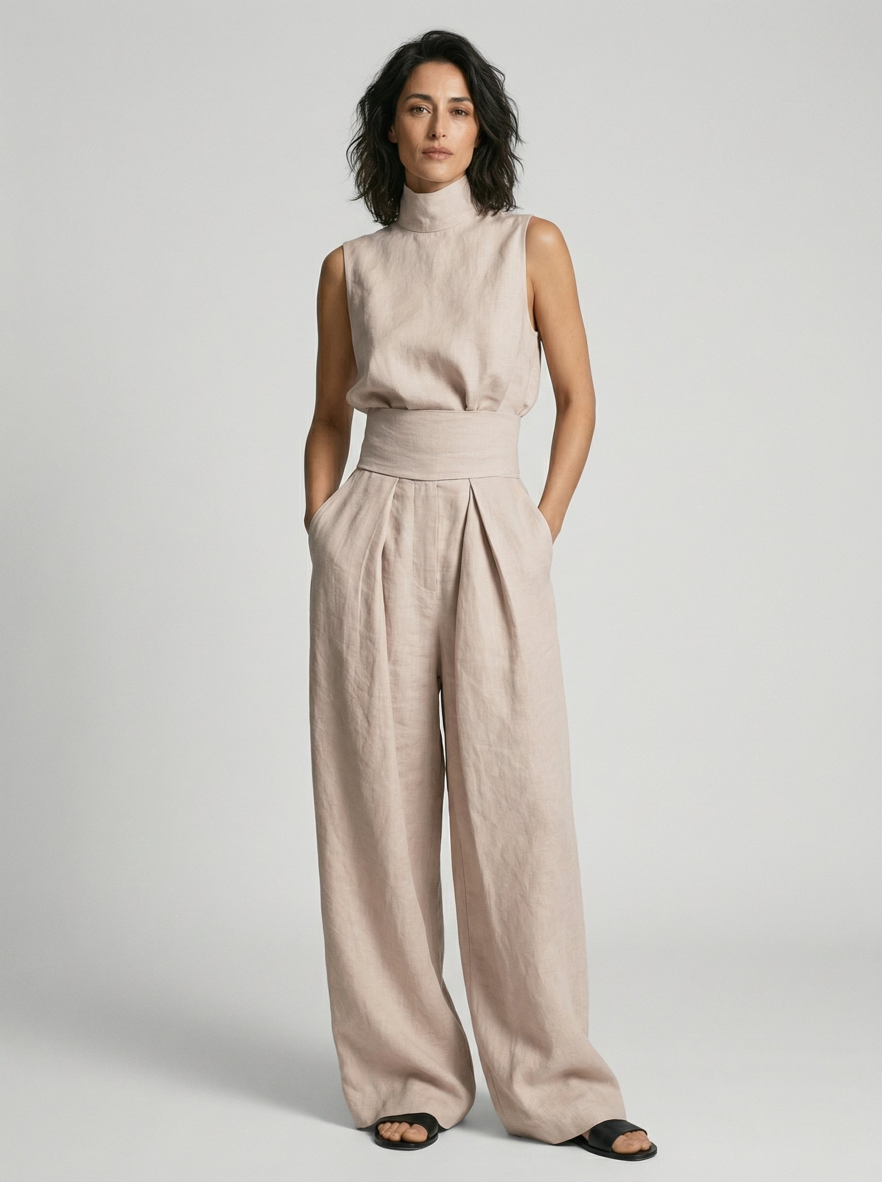Nuria™ | Ensemble coton-lin