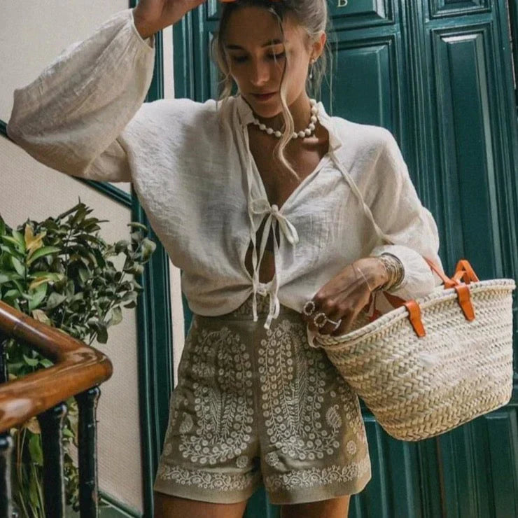 Maaike - Short en crochet bohème