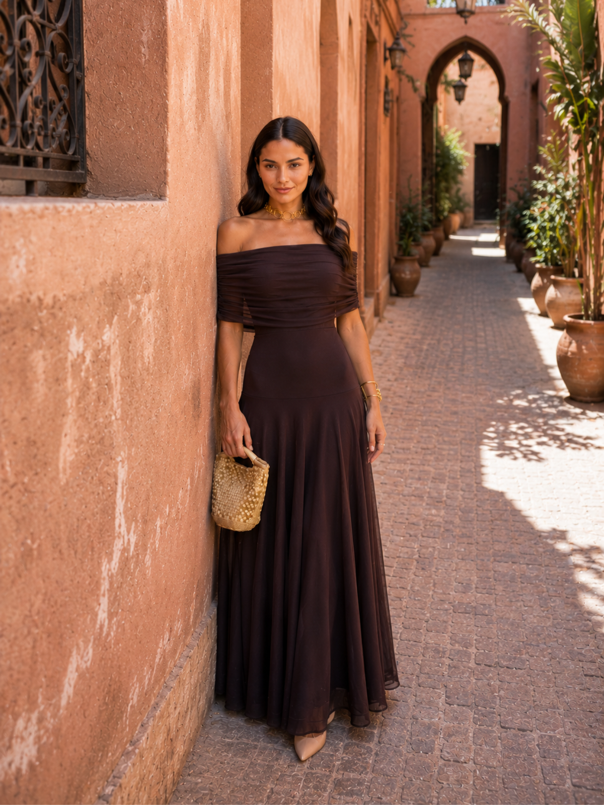 Lucille | Robe marron