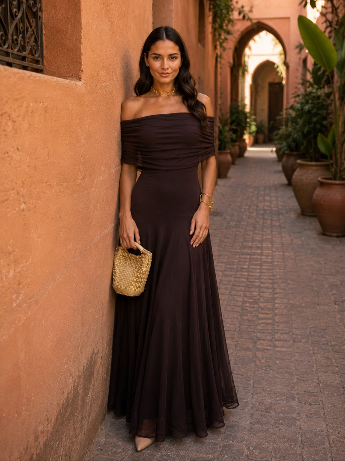 Lucille | Robe marron