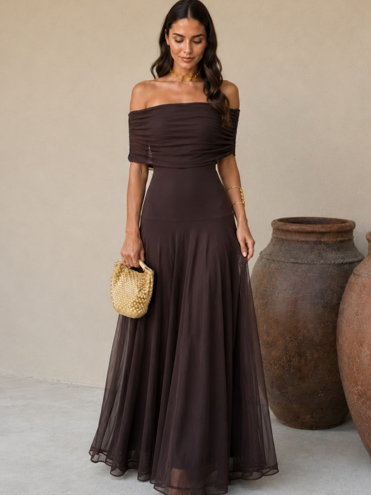 Lucille | Robe marron
