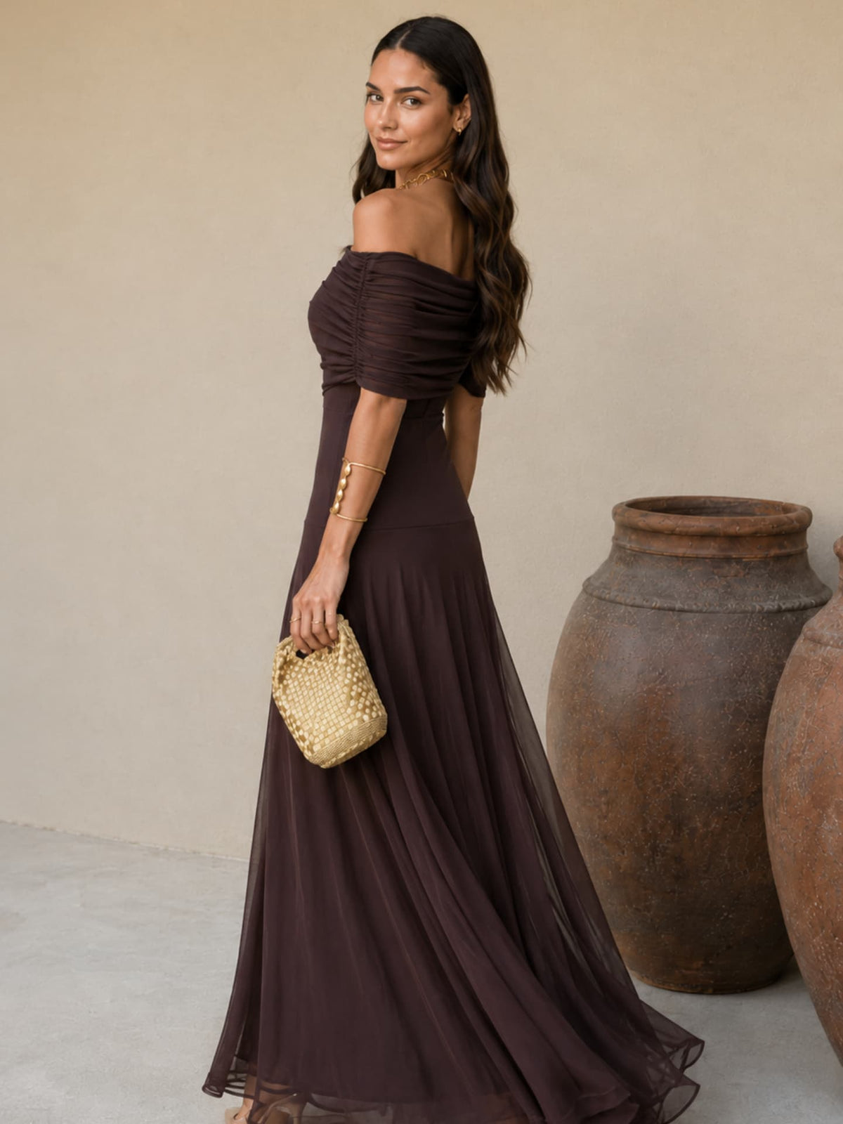 Lucille | Robe marron