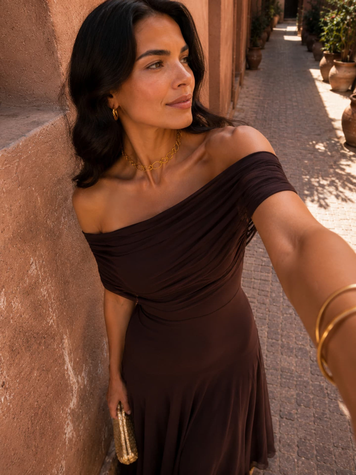 Lucille | Robe marron