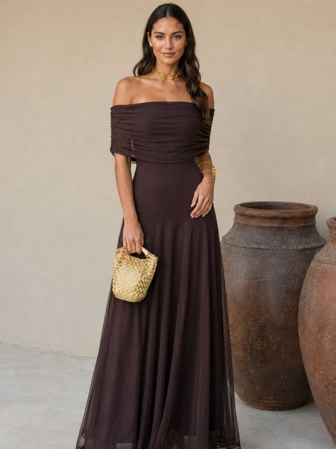 Lucille | Robe marron