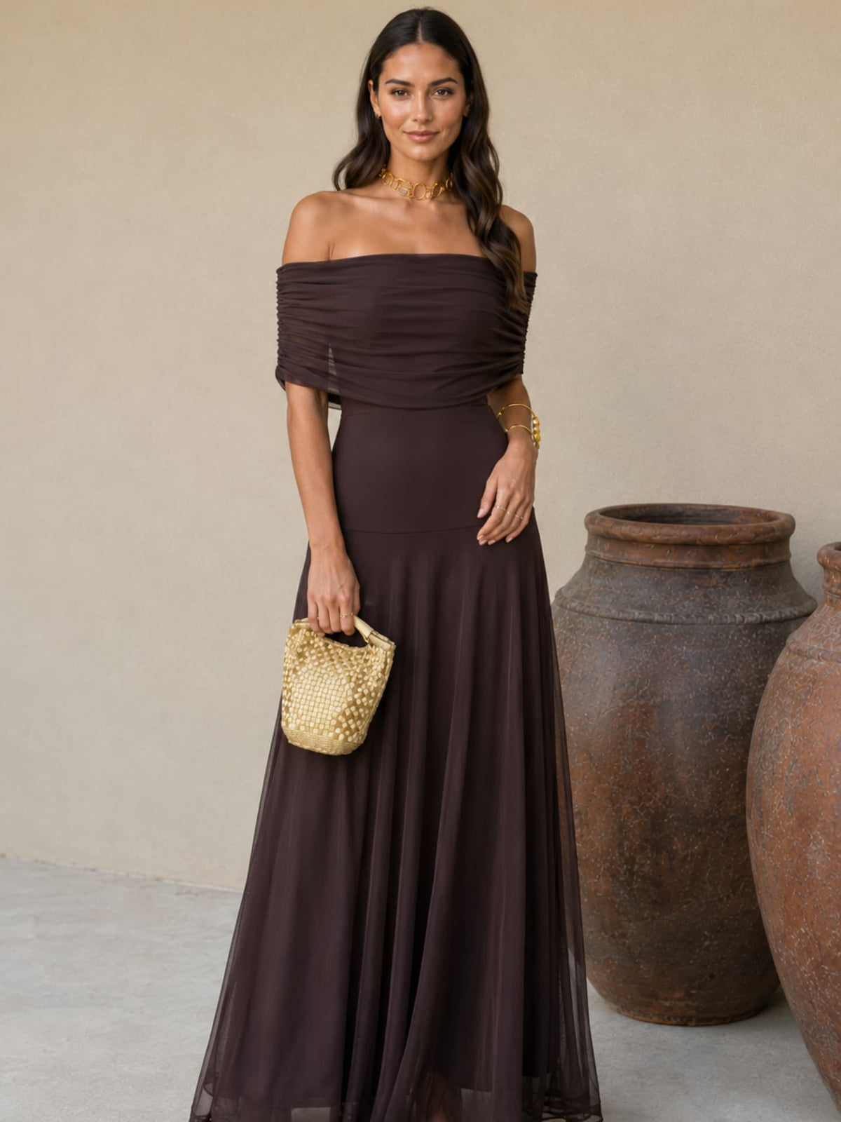Lucille | Robe marron