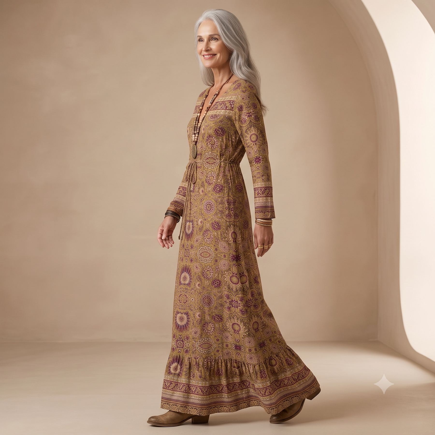 Nicole | Robe de style bohème décontracté