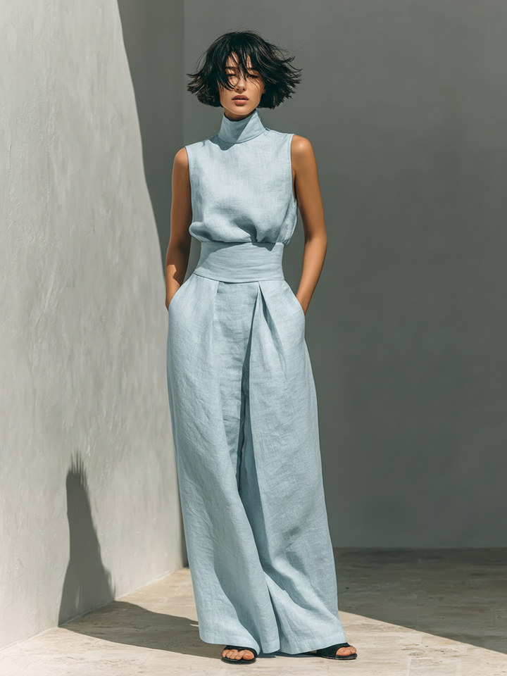 ZIRELLA | Ensemble minimaliste avec pantalons larges