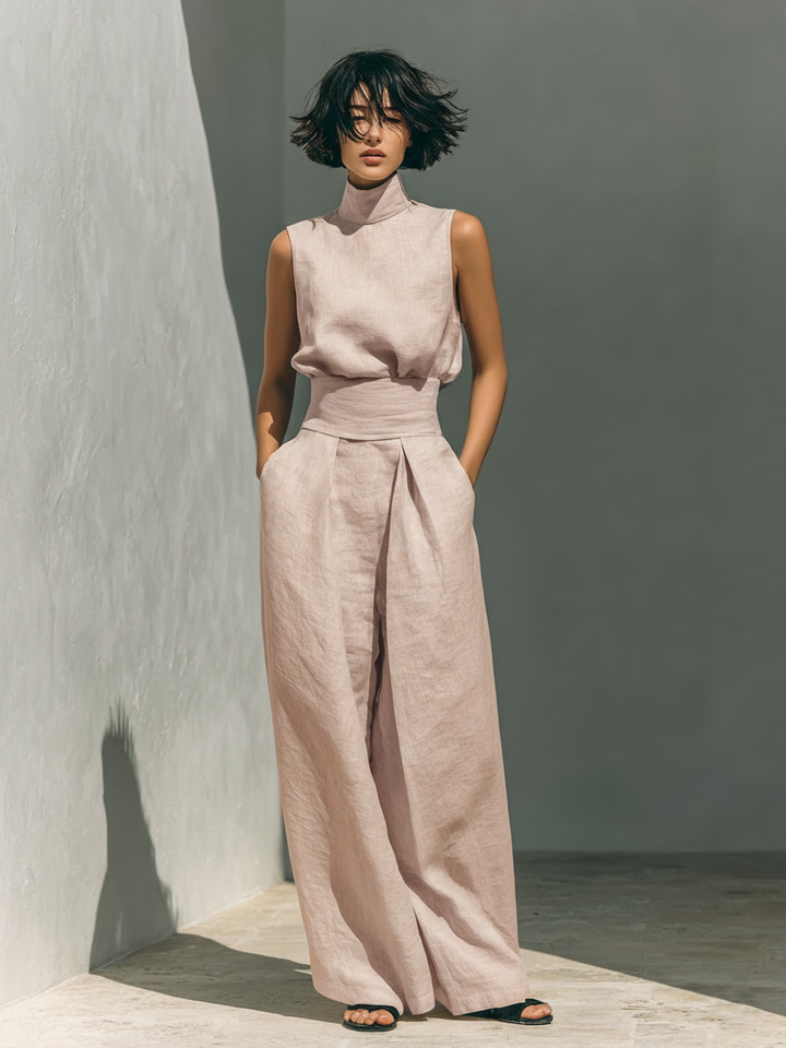ZIRELLA | Ensemble minimaliste avec pantalons larges
