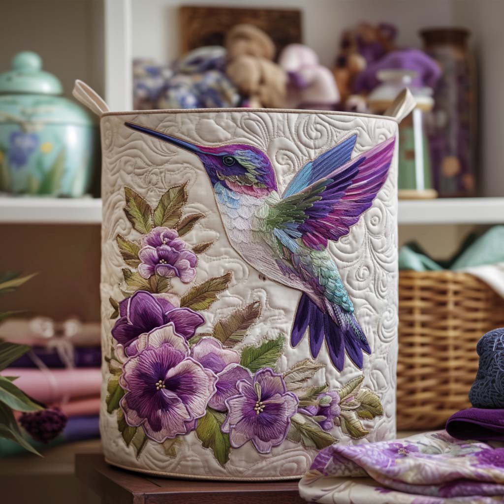 EVIE | PANIER À LINGE HUMMINGBIRD EN FLEUR