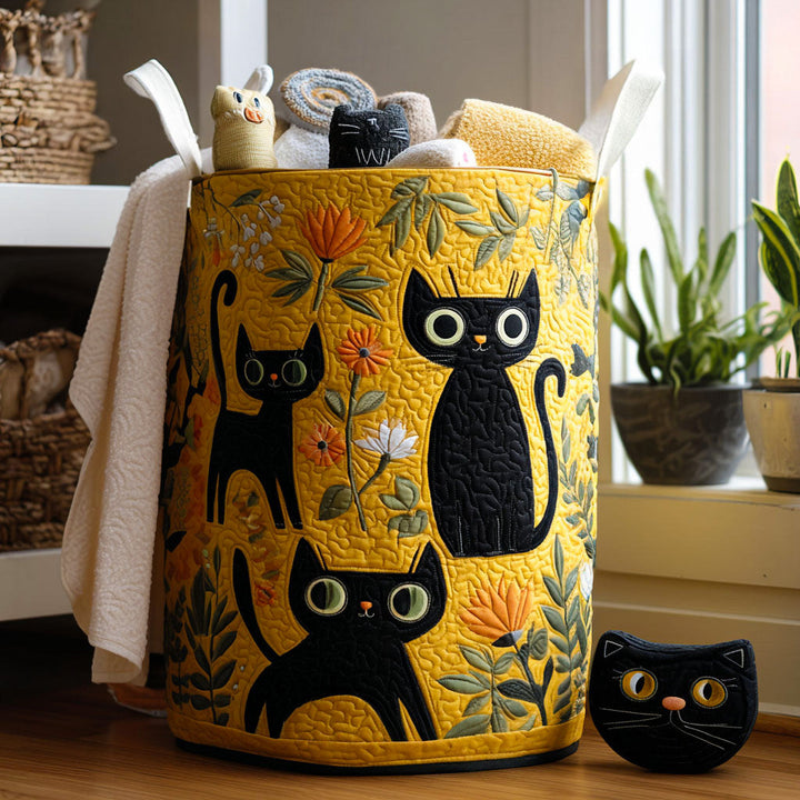Panier à linge en design de chat fait main