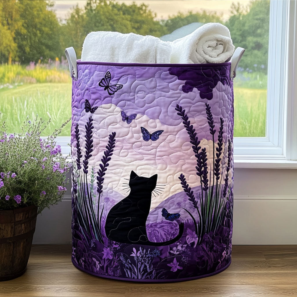Panier à linge en design de chat fait main