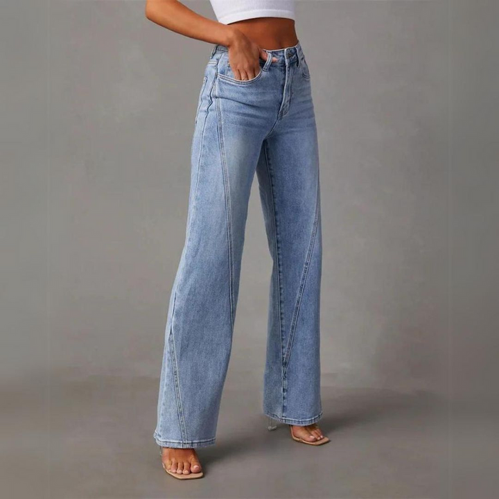 Leah - Jeans larges à taille haute